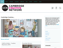 Tablet Screenshot of cambridgecreativenetwork.co.uk